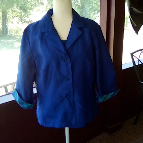 Blue and light green shirt and jacket size 14. - Picture 5 of 5
